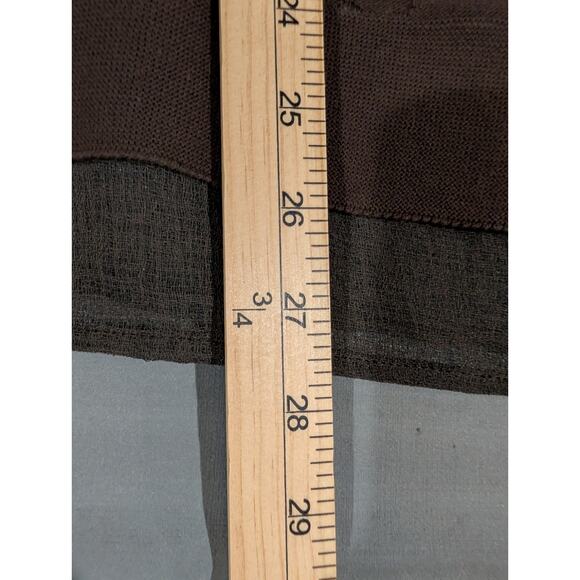 D. Exterior Women's Size Medium Made In Italy Brown Tunic Top Shirt Cotton EUC - Picture 11 of 16